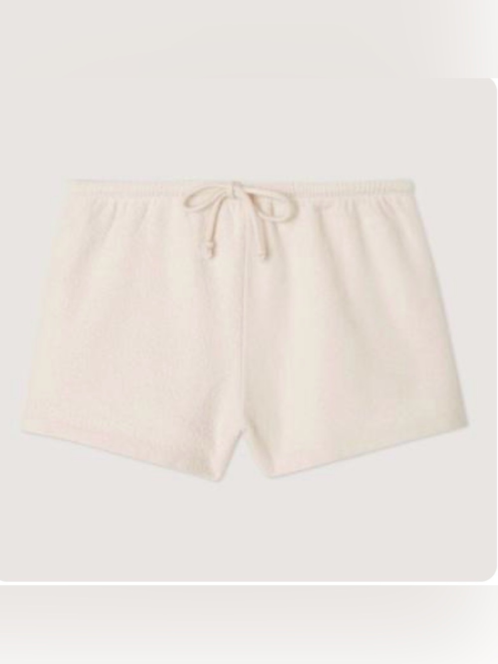 NWT American Vintage Bobypark Terry Cloth Shorts Cream S